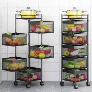 5 layer square vegetable rack