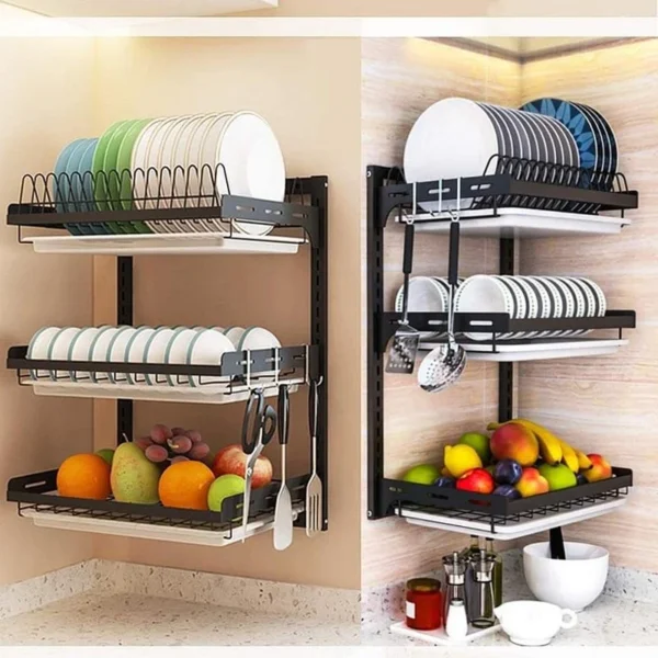 Wall Fitting Kitchen Dish Rack