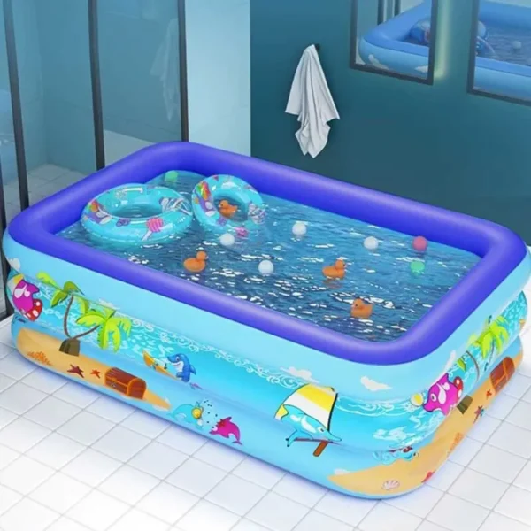 Inflatable Swimming Pool with Pumper - Image 3