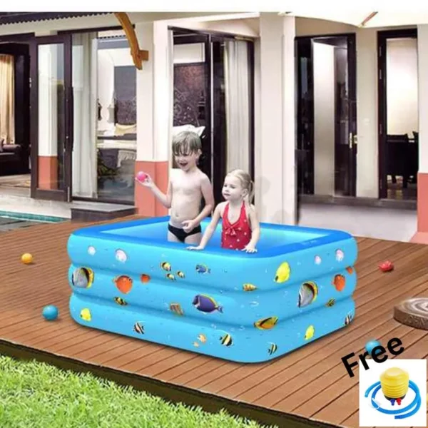 Inflatable Swimming Pool with Pumper - Image 2